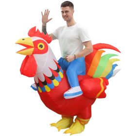 Red Rooster Inflatable Costume, Halloween Party Cosplay Costumes, Party Dress Up For Halloween, Easter, Christmas
