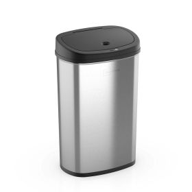 13.2 Gallon Trash Can, Motion Sensor Kitchen Trash Can,Silver