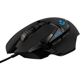 G502 Hero High-Performance Wired Gaming Mouse, RGB, 11 Programmable Buttons, Black