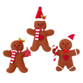 12pcs Gingerbread Man Ornaments for Christmas Tree Hanging Decorations (Specification: Boys)
