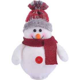 Luminous Christmas Tree Pendant Santa Claus Snowman Hanging Decoration Christmas Decoration (Color: snowman)